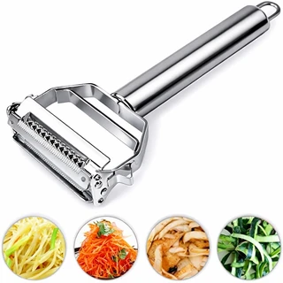 Pelapatate julienne a doppia lama ANGEER — vista dell’utilizzo in cucina